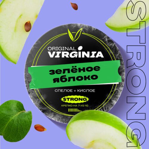 Original Virginia / Табак Original Virginia Strong Зеленое яблоко, 100г [M] в ХукаГиперМаркете Т24