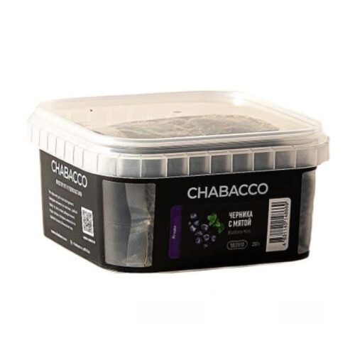 CHABACCO / Бестабачная смесь Chabacco Medium Blueberry Mint (Черника с Мятой), 200г в ХукаГиперМаркете Т24
