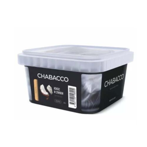 CHABACCO / Бестабачная смесь Chabacco Medium Creme de Coco (Кокос и сливки), 200г в ХукаГиперМаркете Т24