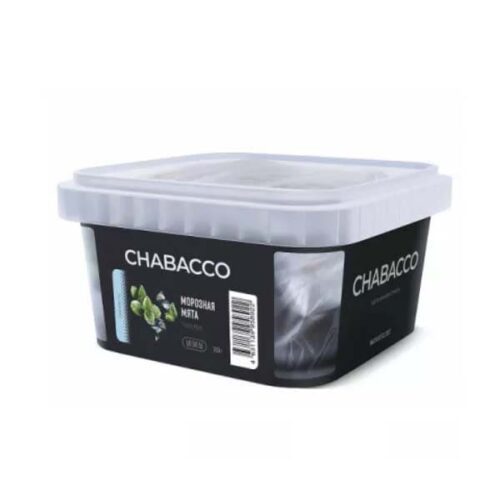 CHABACCO / Бестабачная смесь Chabacco Medium Frosty Mint (Морозная Мята), 200г в ХукаГиперМаркете Т24