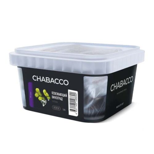 CHABACCO / Бестабачная смесь Chabacco Medium Ice Grape (Освежающий Виноград), 200г в ХукаГиперМаркете Т24