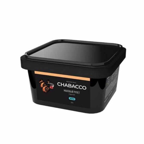 CHABACCO / Бестабачная смесь Chabacco Medium Poppy Roll, 200г в ХукаГиперМаркете Т24