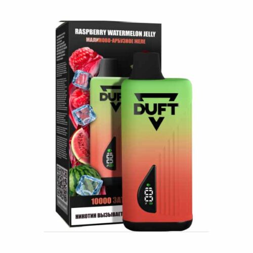 Duft / Электронная сигарета Duft Raspberry Watermelon Jelly (10000 затяжек, одноразовая) в ХукаГиперМаркете Т24
