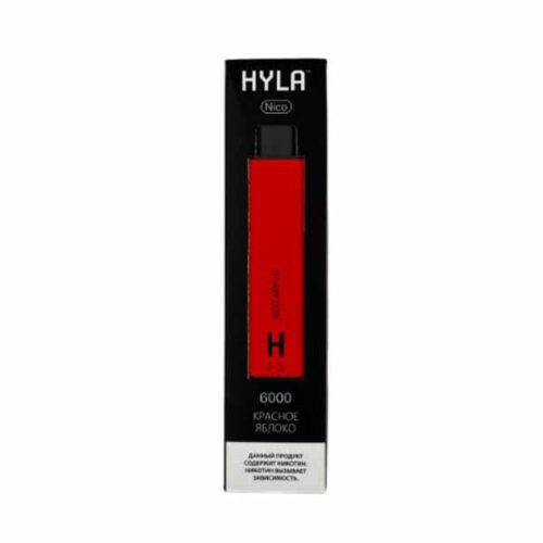 Hyla / Электронная сигарета Hyla Красное Яблоко (6000 затяжек, одноразовая) в ХукаГиперМаркете Т24