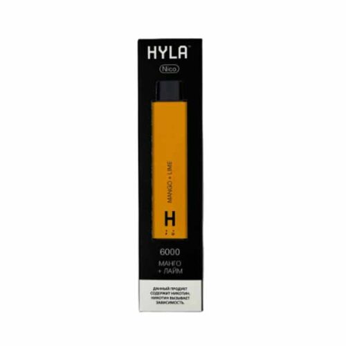 Hyla / Электронная сигарета Hyla Манго Лайм (6000 затяжек, одноразовая) в ХукаГиперМаркете Т24