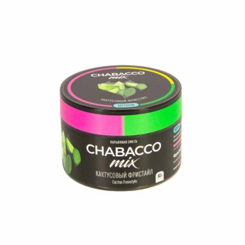 CHABACCO / Бестабачная смесь Chabacco Mix Medium Cactus Freestyle, 50г [M] в ХукаГиперМаркете Т24