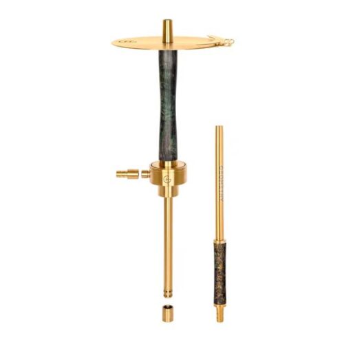 Geometry hookah / Кальян Geometry Big Bro Gold Stab Малахит [без колбы] в ХукаГиперМаркете Т24