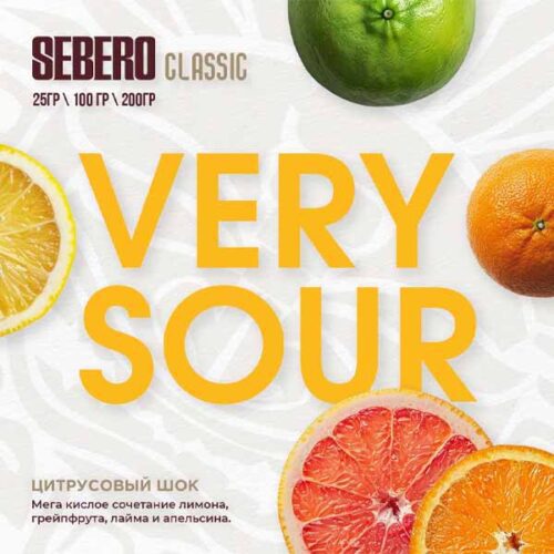 Sebero / Табак Sebero Very sour, 25г [M] в ХукаГиперМаркете Т24
