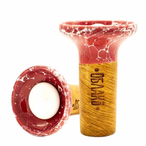 Облако / Чаша Oblako Flow white on crimson marble в ХукаГиперМаркете Т24