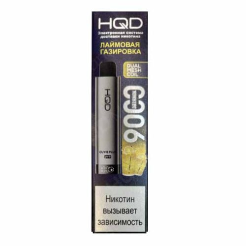 HQD / Электронная сигарета HQD Cuvie Plus Pro Лаймовая газировка (9000 затяжек, одноразовая) в ХукаГиперМаркете Т24