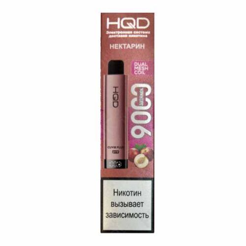 HQD / Электронная сигарета HQD Cuvie Plus Pro Нектарин (9000 затяжек, одноразовая) в ХукаГиперМаркете Т24