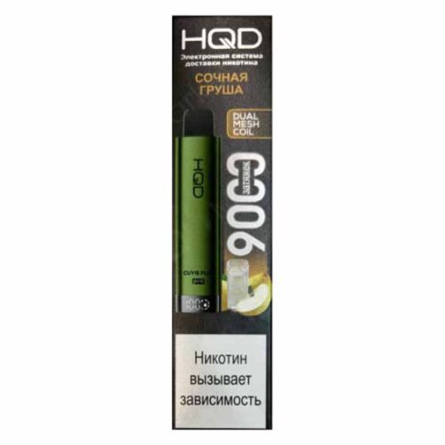 HQD / Электронная сигарета HQD Cuvie Plus Pro Сочная груша (9000 затяжек, одноразовая) в ХукаГиперМаркете Т24