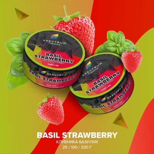 Spectrum / Табак Spectrum Hard Line Basil strawberry, 200г [M] в ХукаГиперМаркете Т24