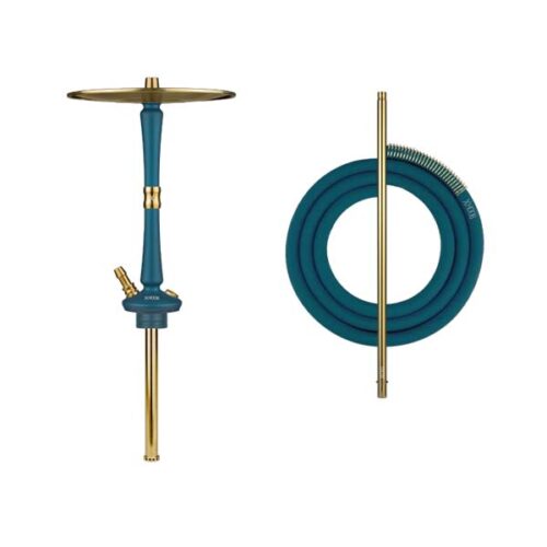 HOOB / Кальян Hoob Go Marine Blue Фурнитура Gold A (комплект Базовый) [без колбы] в ХукаГиперМаркете Т24